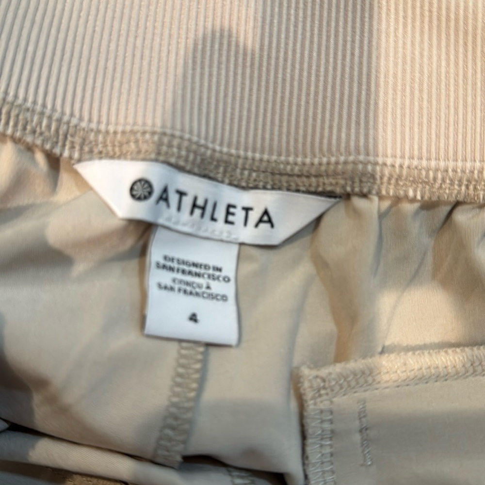 Athleta Brooklyn pants in beige size 4 - Picture 5 of 7